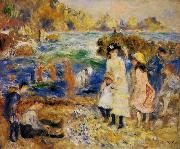 Pierre Auguste Renoir Enfants au bord de la mer a Guernsey oil painting artist